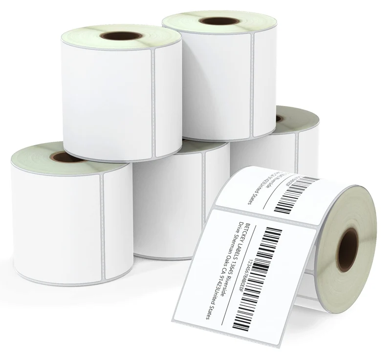 BETCKEY - 76mm x 76mm(3 in x 3 in) Perforierte Mehrzweck/Grosse Quadratische Thermoetiketten Kompati
