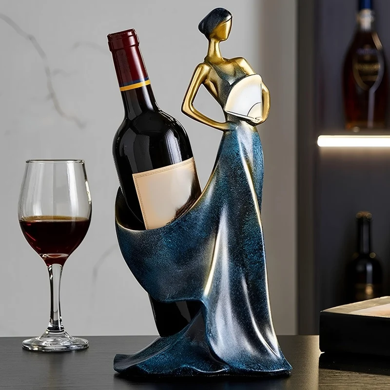 Weinflaschenhalter, Rotweinflaschenständer Elegante Weinregalhalter Harz Regal für Home Bar Zubehör