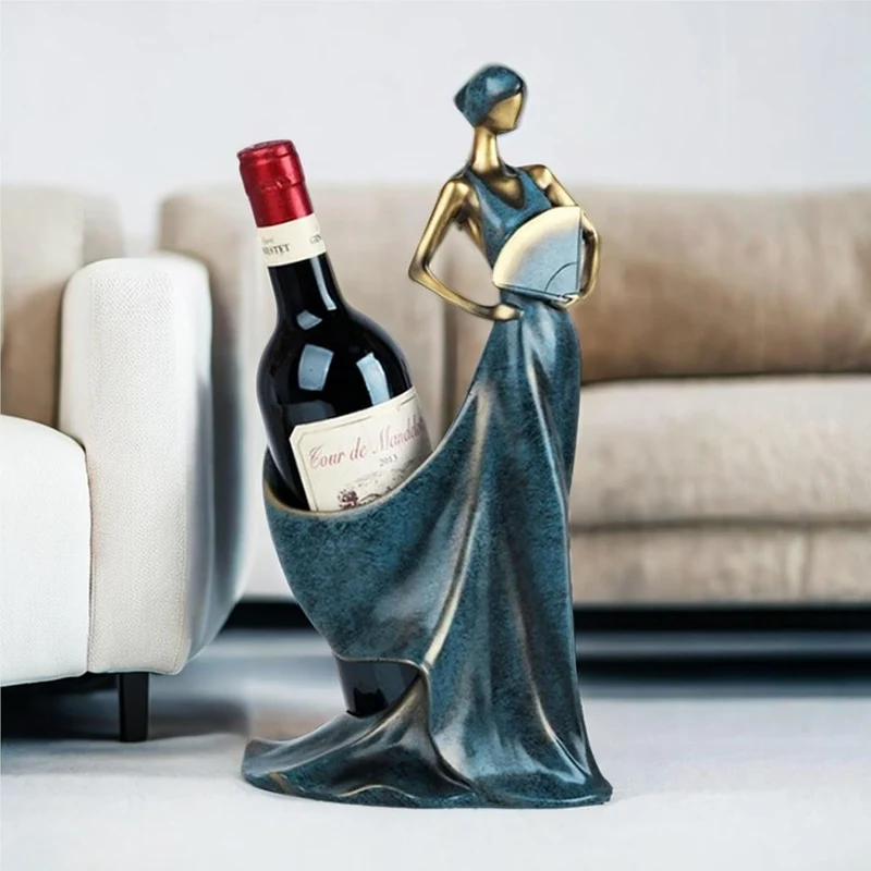 Weinflaschenhalter, Rotweinflaschenständer Elegante Weinregalhalter Harz Regal für Home Bar Zubehör