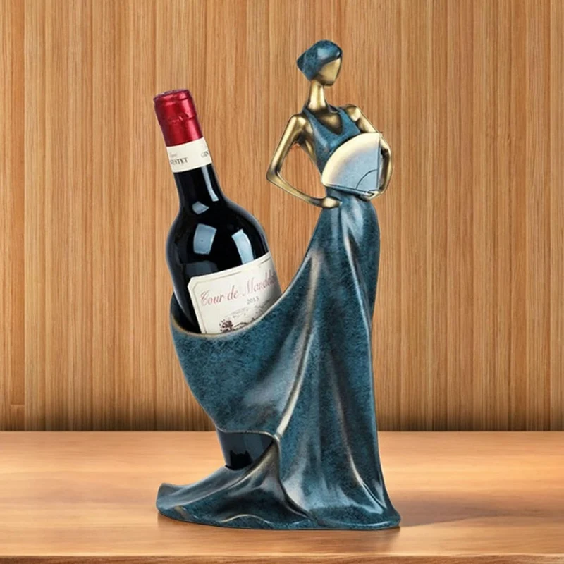 Weinflaschenhalter, Rotweinflaschenständer Elegante Weinregalhalter Harz Regal für Home Bar Zubehör