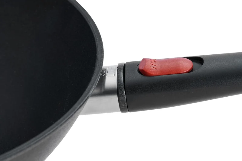 Woll Eco Lite QXR Wok- und Rührpfanne - Induktiv - Ø 30 cm, 10 cm hoch, mit abnehmbarem Stiel - Geei