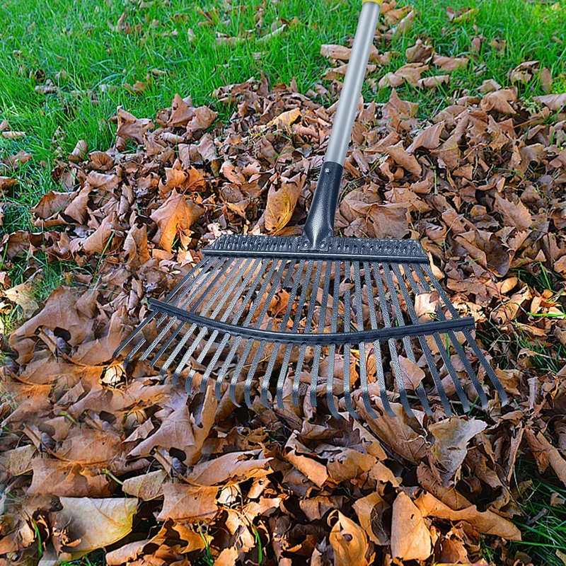 STANEW Gardena Combisystem- Laubsauger mit Teleskop, Laubrechen Fächerbesen mit 25 Zinken zum Zusamm