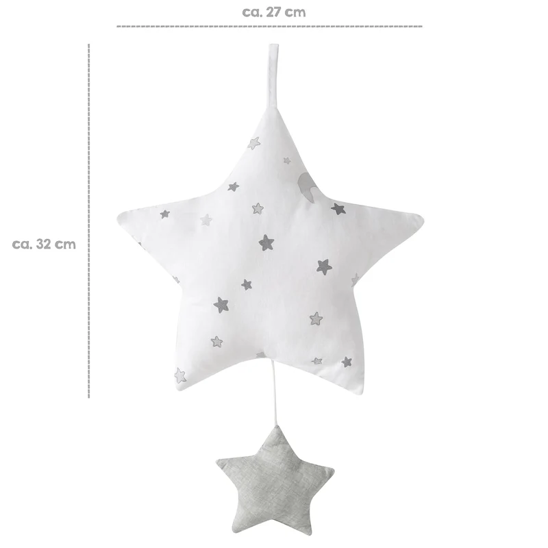 roba Spieluhr Sternenzauber für Babys - Einschlafhilfe zum Aufhängen - Motiv Stern - Melodie Lalelu