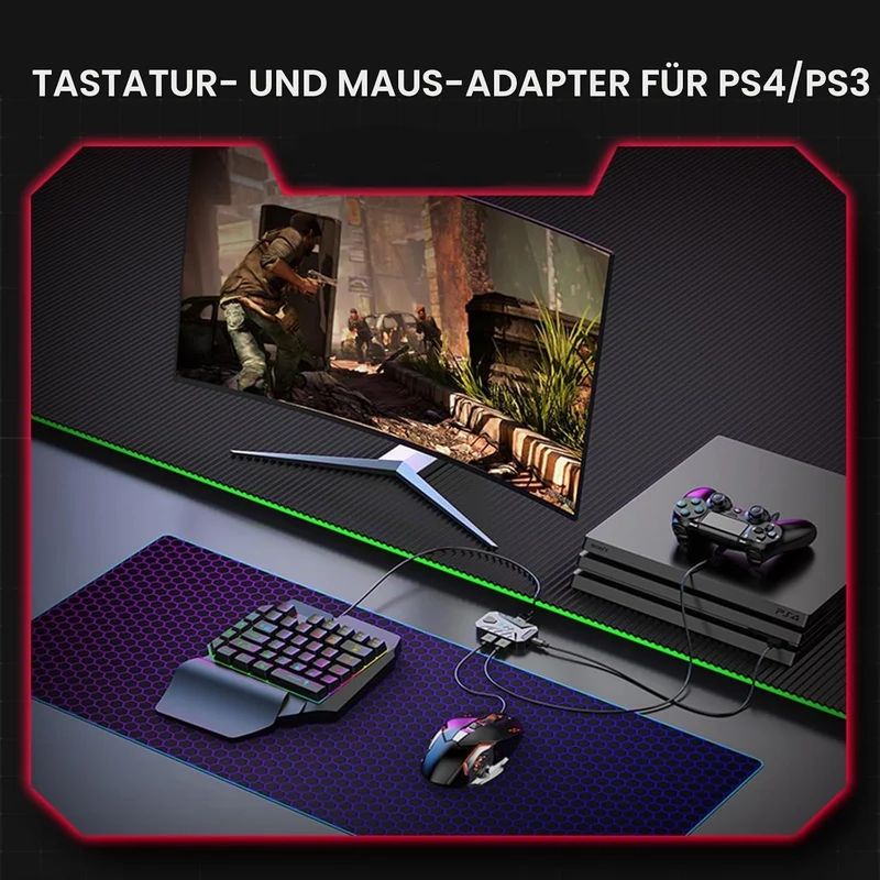 Xim Tastatur- und Mausadapter Gamecontroller-Konverter für P3 P4 P5 X360 X Box One