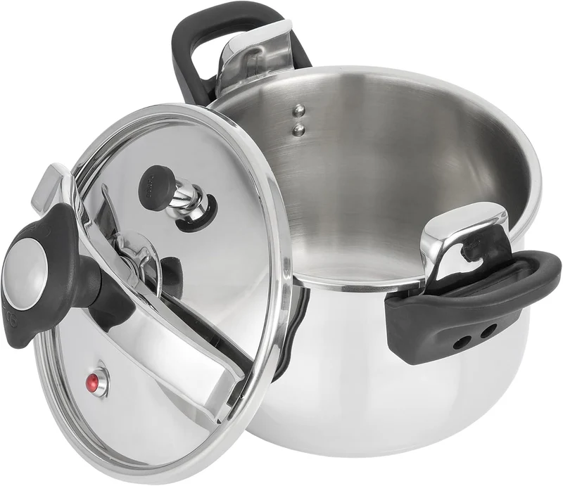 Jata Hogar OPC4 Schnellkochtopf, Silber, 4 litres