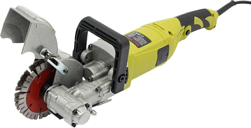 Mauernutfräse, 4000W Schlitzfräse Mauernutfräse Schlitzmaschine, Elektrische Wand Chaser Schlitzmasc