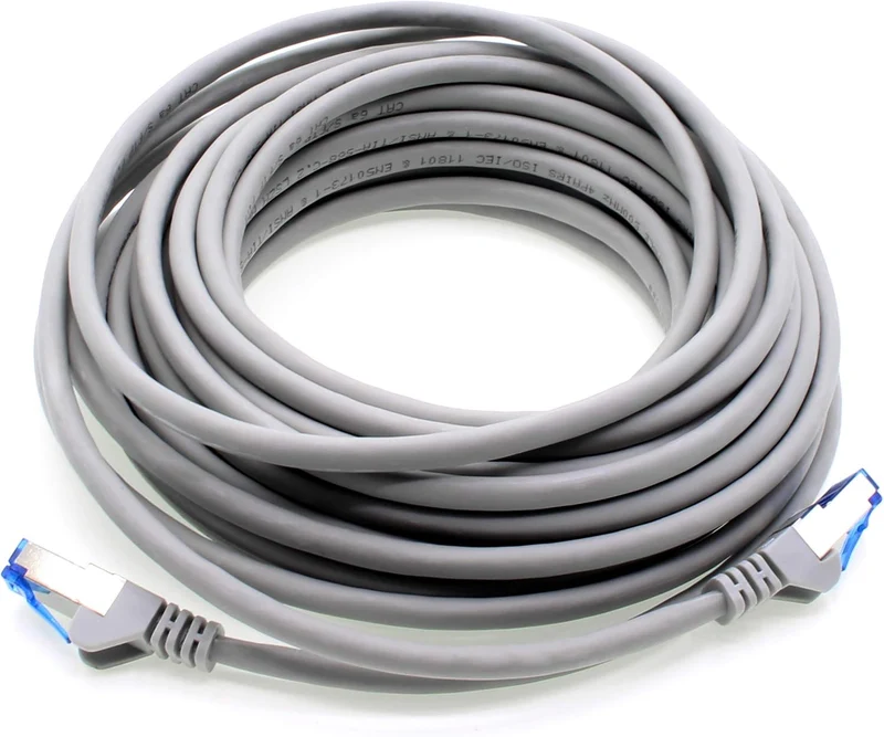 1aTTack.de Patchkabel – 10X 2m Ethernet, Netzwerk, Lan Kabel CAT6a (für Gigabit Netzwerke, Router, S