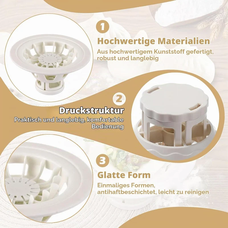 Baozi Maker, Baozi Maker Maschine, Dampfbrötchenform Für Gebäckkuchen, Pelmeni Form, Brötchen Für Ha