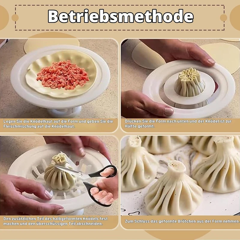 Baozi Maker, Baozi Maker Maschine, Dampfbrötchenform Für Gebäckkuchen, Pelmeni Form, Brötchen Für Ha