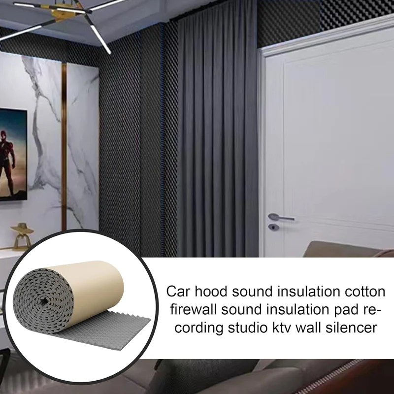 Schalldämmplatten,Schallschutzpaneele | Klebepad Schalldämmung Für Innenräume Wohnung Schlafzimmer T