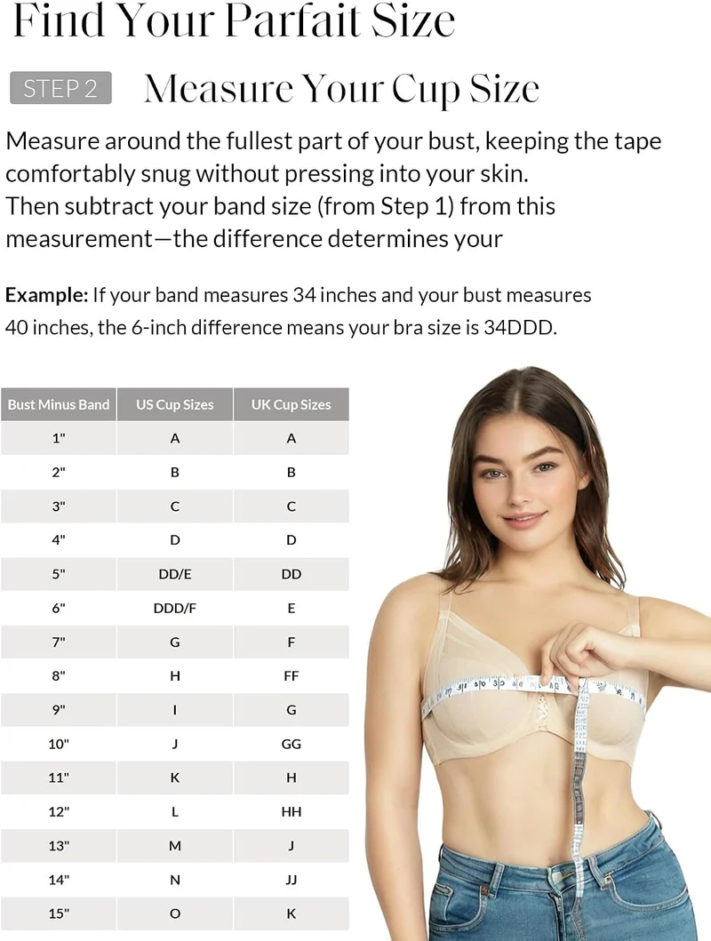 Parfait Damen Vollständige Abdeckung Minimizer BH 70D Cameo Rose, 70D Cameo Rose