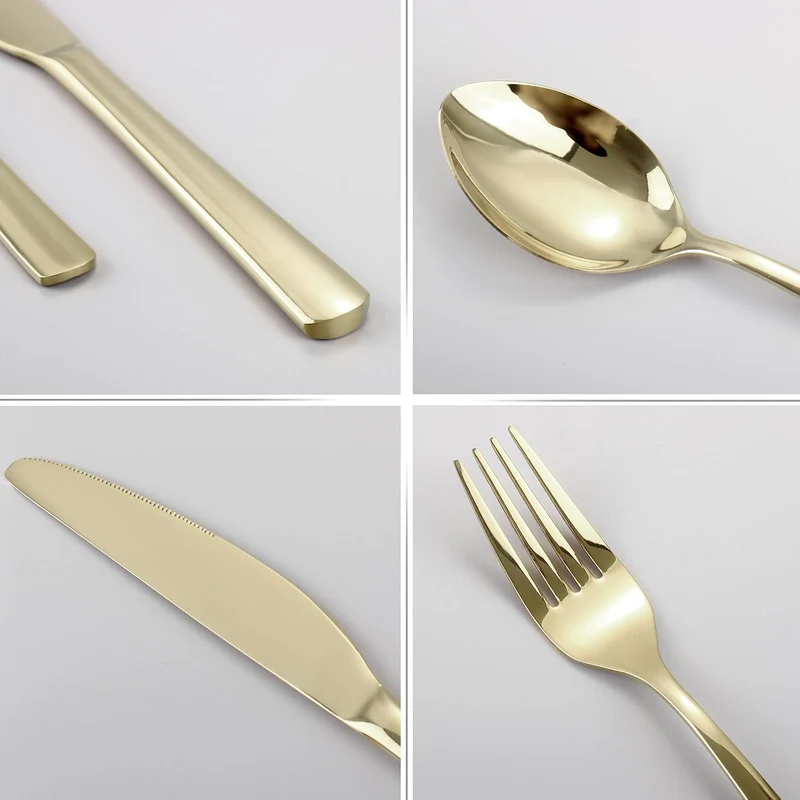 Besteck Set, LAZAHOME 30-teilig Besteckset für 6 Personen,Edelstahl Besteckset mit Messern, Gabeln u