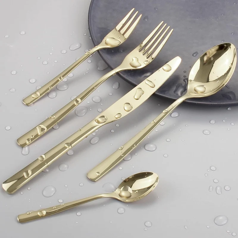 Besteck Set, LAZAHOME 30-teilig Besteckset für 6 Personen,Edelstahl Besteckset mit Messern, Gabeln u