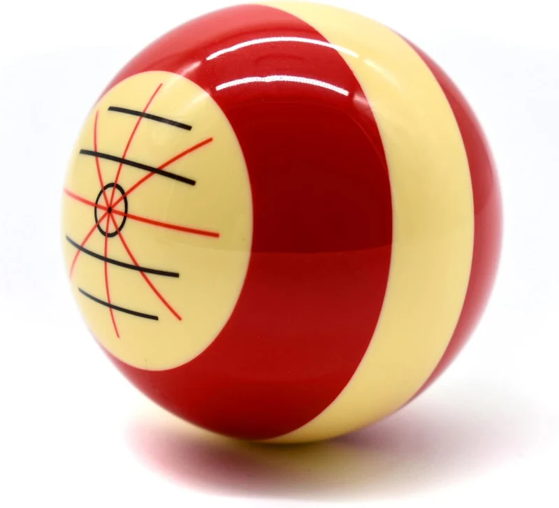 Billard Einzelkugel - Weisse Trainingskugel, Spielball, 52,4 mm, Snooker