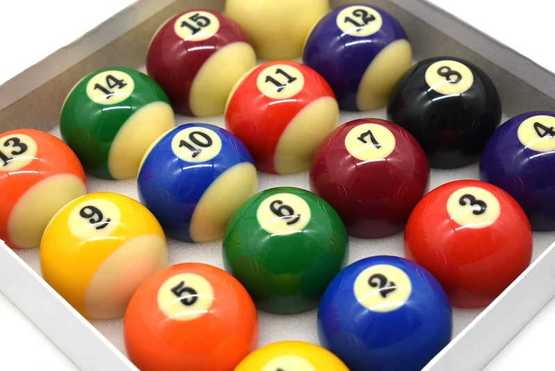 Pool Billard Kugeln Kugelset Kugelsatz Standard, Sondergrösse 50,8mm für Hobbytische bis 6ft. und En