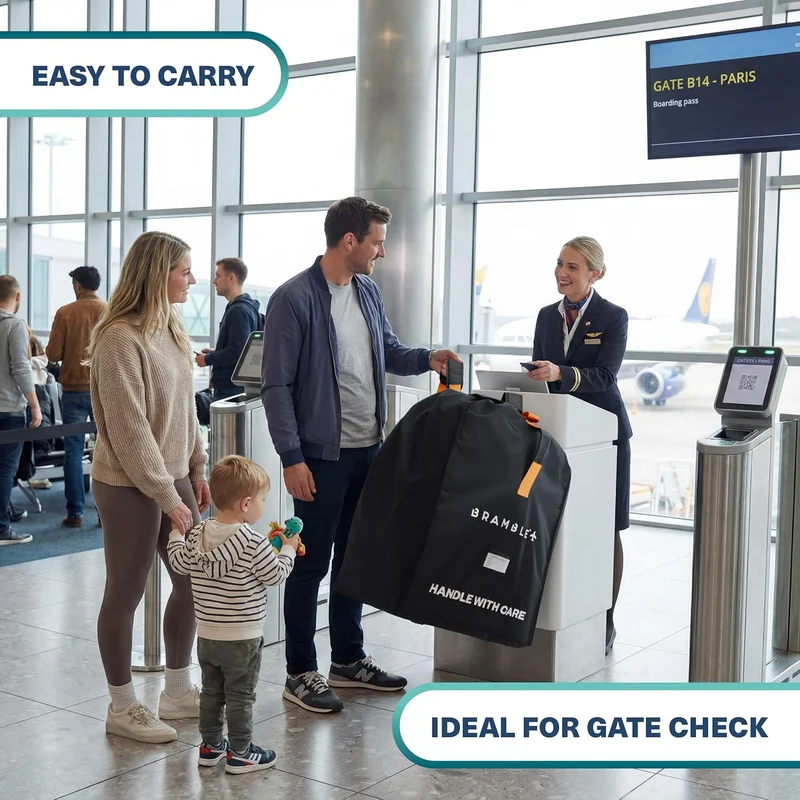 Bramble – Reisetasche für Autositze zum Einchecken am Flugzeuggate – Autositzbezug für Reisen am Flu