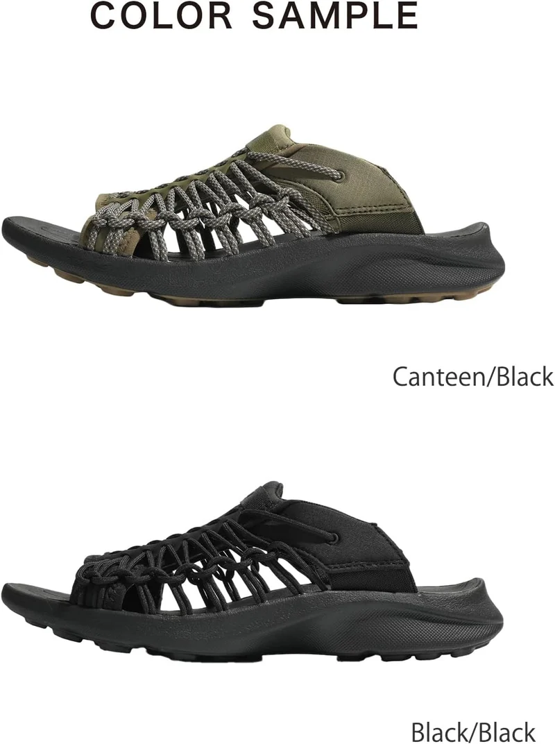 KEEN Herren Uneek Snk Slide Hausschuh 41 EU Schwarz, 41 EU Schwarz