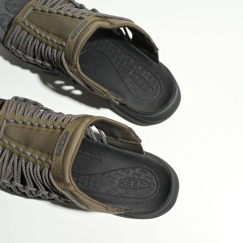 KEEN Herren Uneek Snk Slide Hausschuh 41 EU Schwarz, 41 EU Schwarz