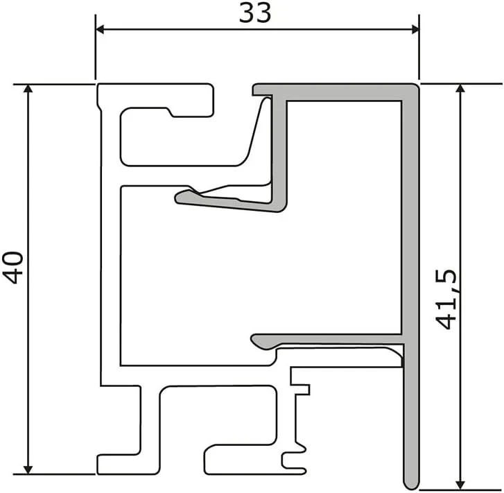 Kesseböhmer Linero MoasiQ Aluprofil 1500 mm