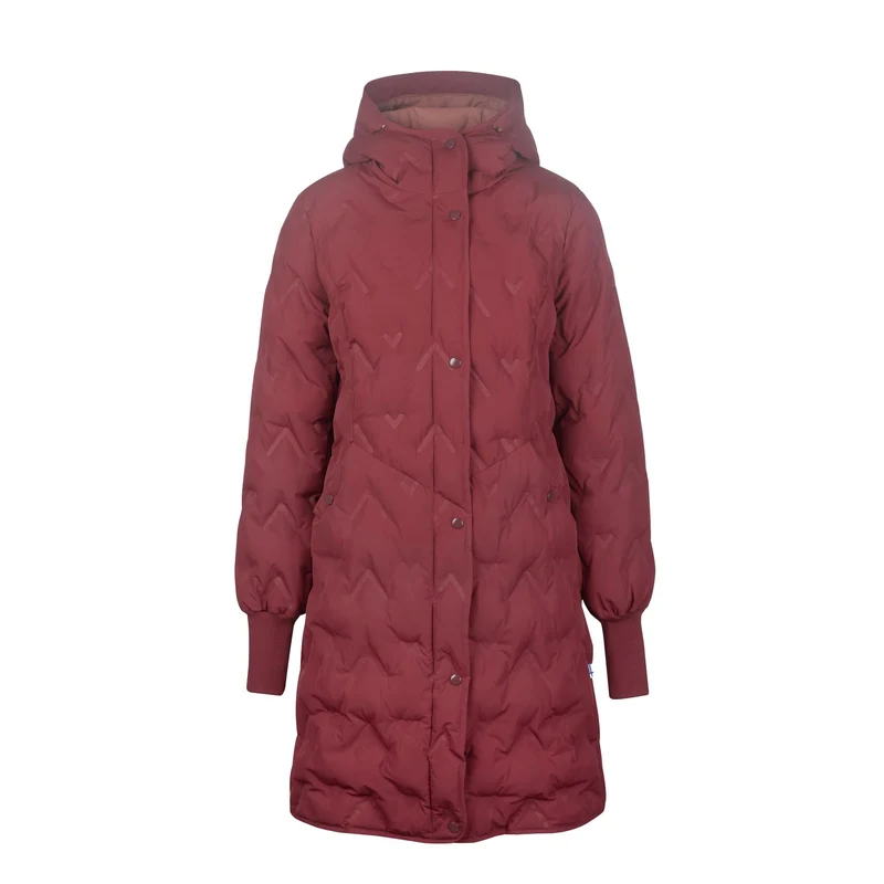 Finside Juolukka Maa Winterjacke in Steppoptik 36 Cranberry-redwood, 36 Cranberry-redwood